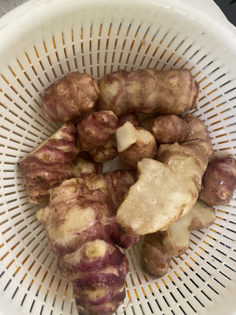 菊芋と生姜煮汁、これ絶対いいです